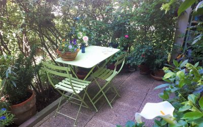 Une terrasse, support d’hortithérapie personnelle, en plein centre-ville