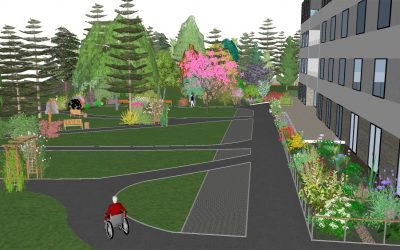 Conception finalisée pour le « Jardin de Vie » du Complexe Grand Ouest à Beaurepaire (38)