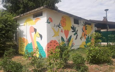 Une fresque pour le “Jardin de Vie” des Foyers du Complexe du Parmelan à Seynod (74)